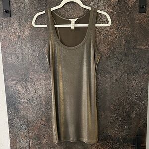 Diesel Metallic Sleeveless Top size S